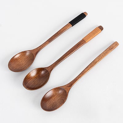 《日式和風原木湯匙》2