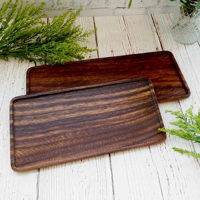 《胡桃木長方形小托盤》9
