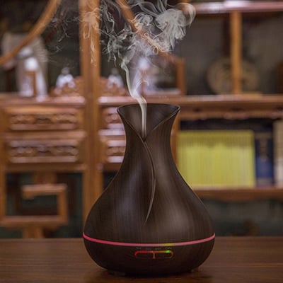 《木紋超音波香薰機》非木製/300ml 附遙控器7