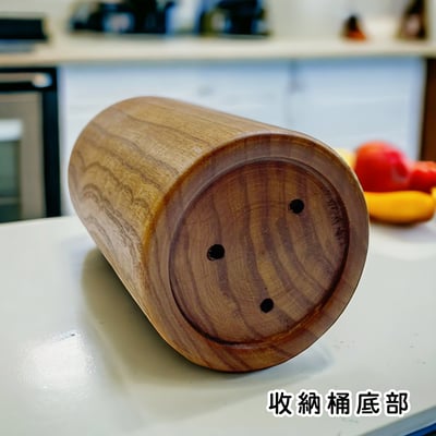 《原木廚具收納桶》5