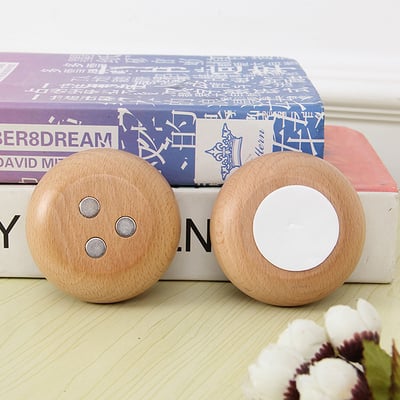 《日式實木多巴胺風鈴/圓形》櫸木/胡桃木8