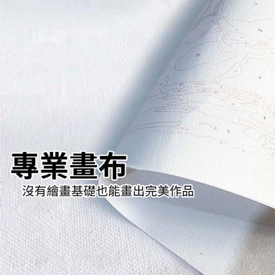 《DIY數字油畫》附顏料畫筆 壓克力畫 數字填色畫 數字彩繪 填塞油畫 DIY彩繪畫3