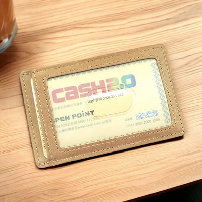 《薄款牛皮卡片夾》4