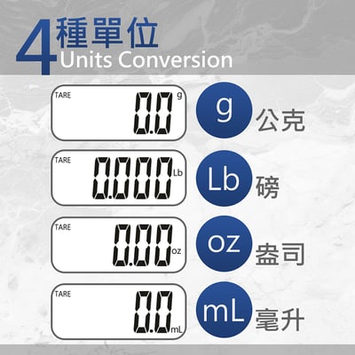 繁體中文《廚房防水電子秤》廚房秤 烘焙秤 料理秤 (非交易用秤)6