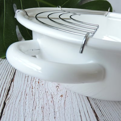 《日式加厚琺瑯油炸鍋》21cm/2L7