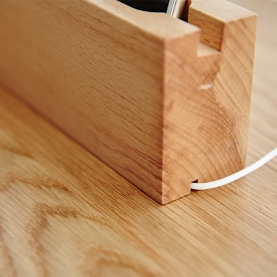 木製良品《簡約置物架》筆筒手機充電座/手機架8