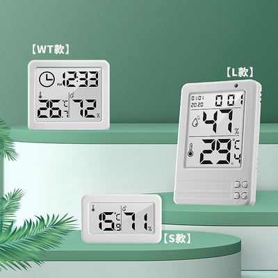 《超薄簡約溫溼度電子鐘》3