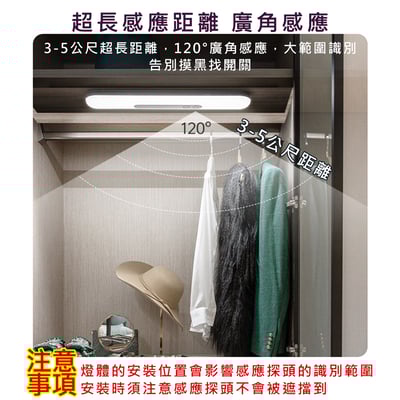 《免鑽孔LED廣角感應燈》7