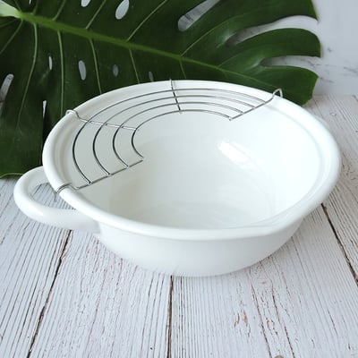 《日式加厚琺瑯油炸鍋》21cm/2L6