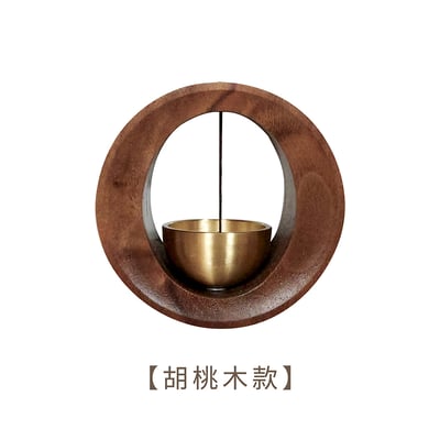 《日式實木多巴胺風鈴/O形》櫸木/胡桃木14