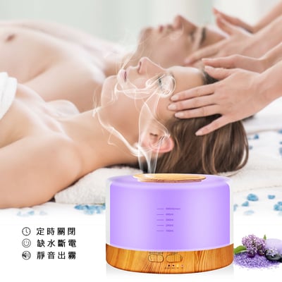 《無印風超音波精油香氛水氧機》附遙控器/500ml3