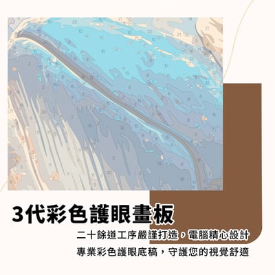 《DIY數字油畫》附顏料畫筆 壓克力畫 數字填色畫 數字彩繪 填塞油畫 DIY彩繪畫4