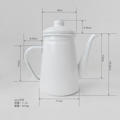 《日式加厚琺瑯壺》1.1L5