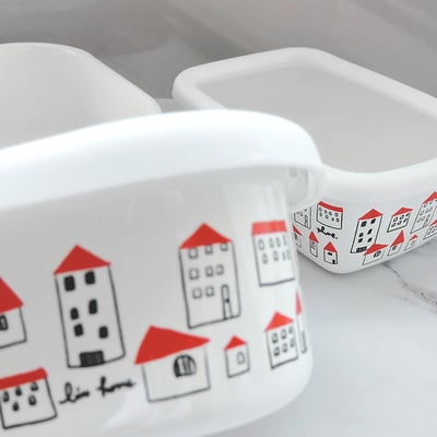 《日式彩繪琺瑯保鮮盒》6