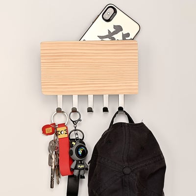 木製良品《鑰匙掛勾收納盒》8