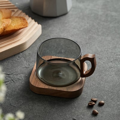 《槍灰胡桃木咖啡杯》270ml2