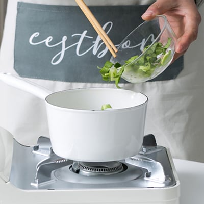 《日式加厚琺瑯單柄鍋》15cm/1000ml3