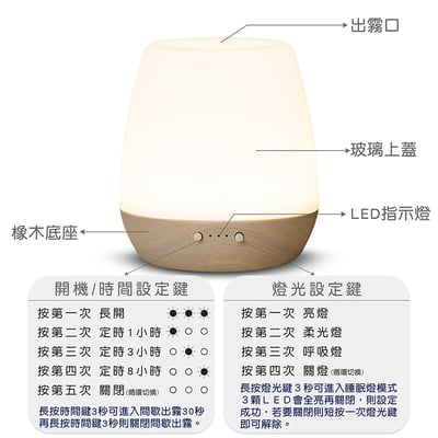 《白玉韻采實木底座香薰機》180ml5