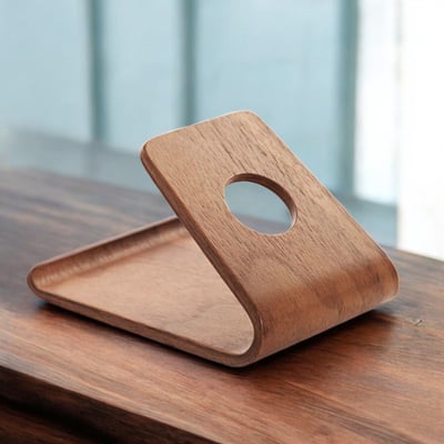 木製良品《創意曲木手機座》手機支架 手機座 追劇神器 原木手機架14