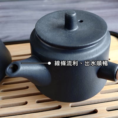 《陶瓷側把壺旅行茶具套組》附收納包8
