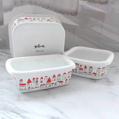 《日式彩繪琺瑯保鮮盒》7