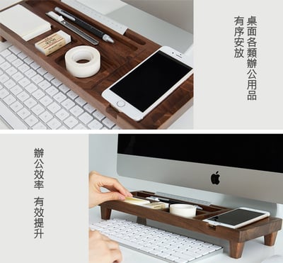 木製良品《Mini置物架》辦公桌收納架5