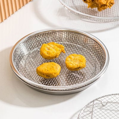 《不鏽鋼濾油瀝水盤》22cm8