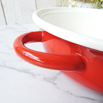 《日式加厚琺瑯油炸鍋》23cm/附溫度計7