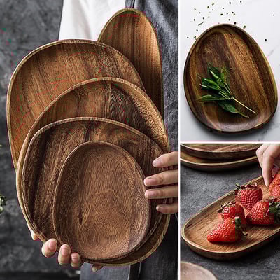 《胡桃木日式造型餐盤》6