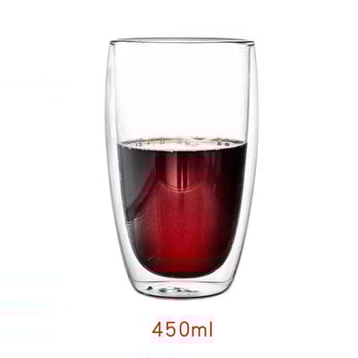 《耐熱雙層玻璃杯》350ml/450ml10