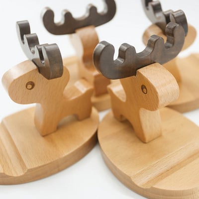 《原木造型手機支架》8