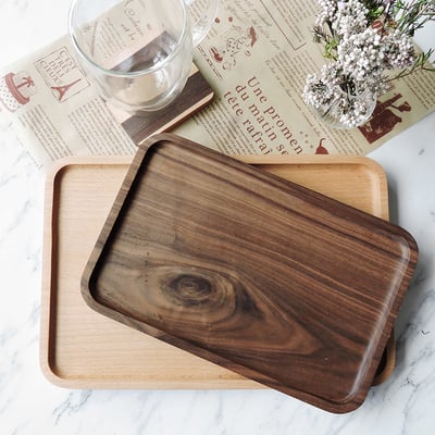 《日式原木托盤》櫸木/胡桃木7