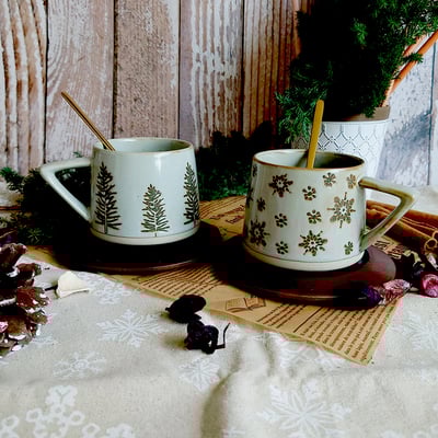 《復古陶瓷咖啡杯組》300ml7