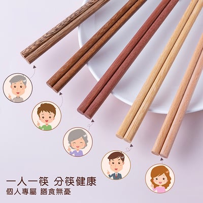 《原木筷子五雙入禮盒組》11
