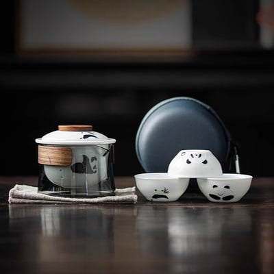 《悠然手抓壺/側把壺/快克杯》附旅行收納包14