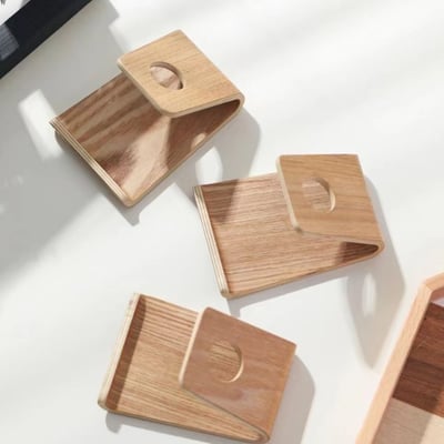 木製良品《創意曲木手機座》手機支架 手機座 追劇神器 原木手機架9
