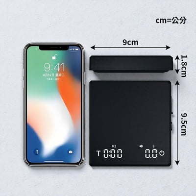 《迷你咖啡電子秤》2000.0/0.1g 可計時 (非交易用秤) 料理秤 電子秤 迷你秤 計時秤 咖啡秤8