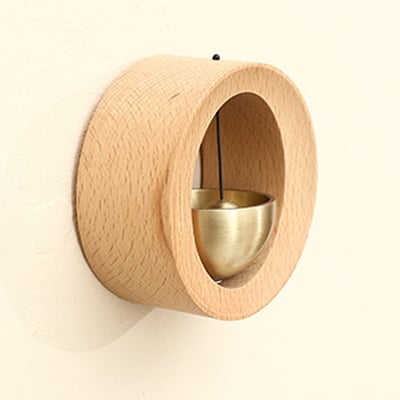 《日式實木多巴胺風鈴/O形》櫸木/胡桃木8