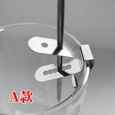 《溫度計固定夾》不鏽鋼溫度計夾2