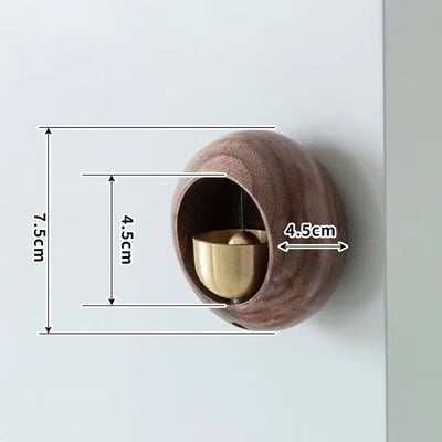 《日式實木多巴胺風鈴/圓形》櫸木/胡桃木3