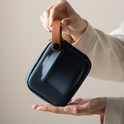 《悠然手抓壺/側把壺/快克杯》附旅行收納包9