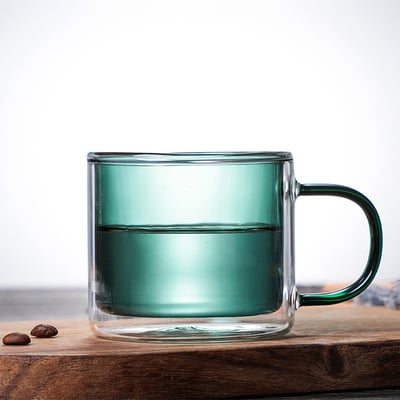 《彩色雙層咖啡杯》250ml9