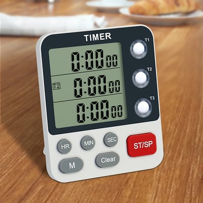 《 三通道計時器 》定時器  時間管理 廚房計時器 學習定時器7