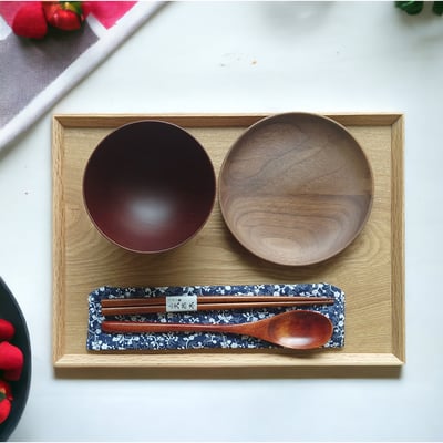 《日式原木托盤 》胡桃木/橡木14