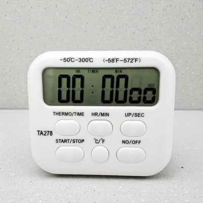 《警報式Alarm電子溫度計》探針式/計時器5