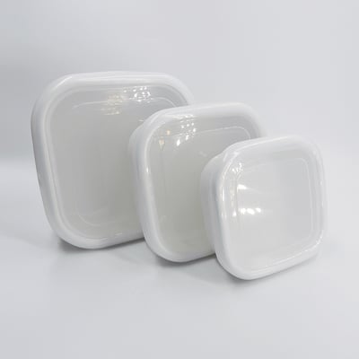 《日式加厚琺瑯方形保鮮盒》5