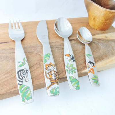 《 德國雙人牌 /兒童餐具組/叢林系列》TWIN KIDS/07135-210-0【平行輸入】3