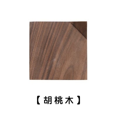 《折角原木杯墊》櫸木/胡桃木13