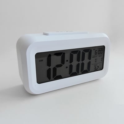 《日式簡約超大螢幕感應溫度電子鐘》9