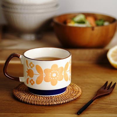 《日式田園風咖啡杯》300ml8